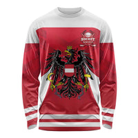 Custom Austria Hockey Long Sleeve Shirt Die Adler Go Champions