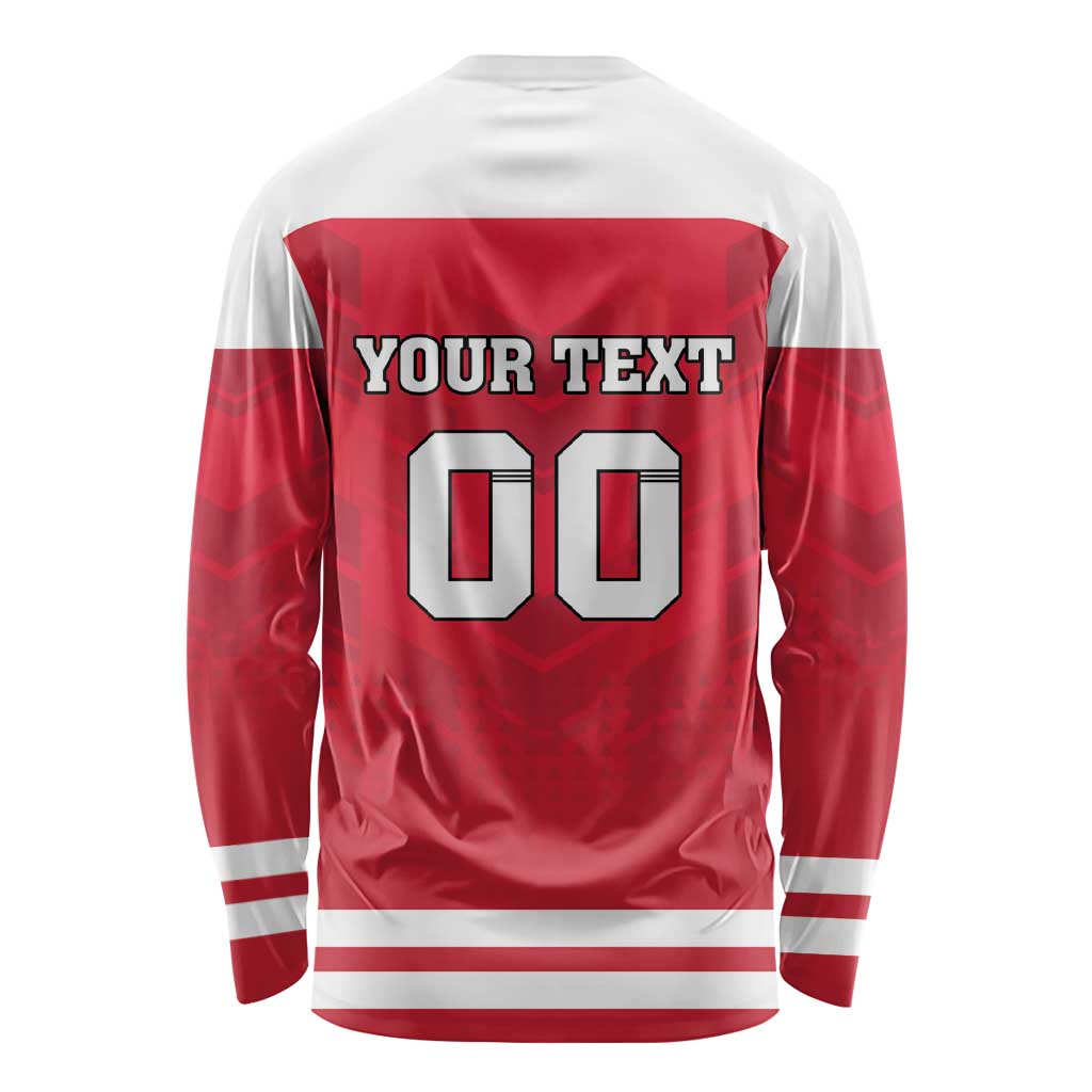 Custom Austria Hockey Long Sleeve Shirt Die Adler Go Champions