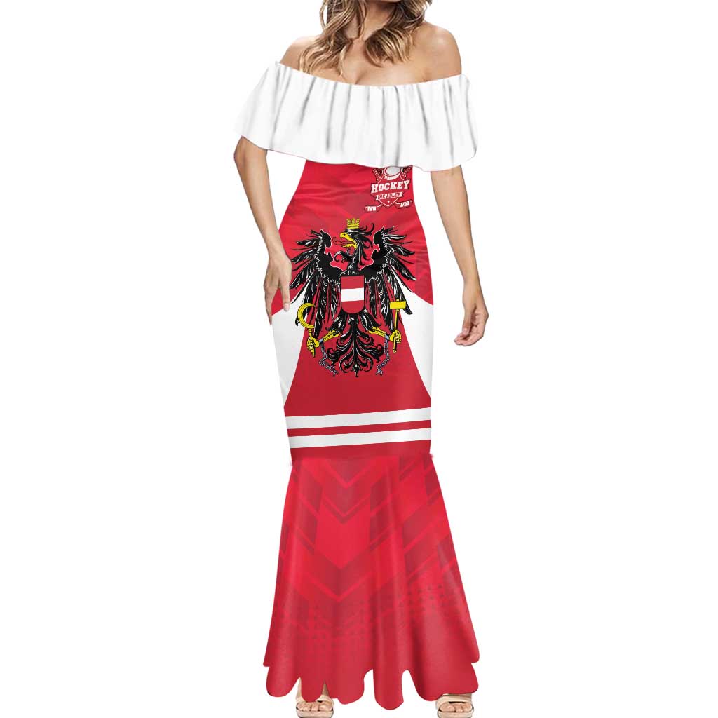 Custom Austria Hockey Mermaid Dress Die Adler Go Champions