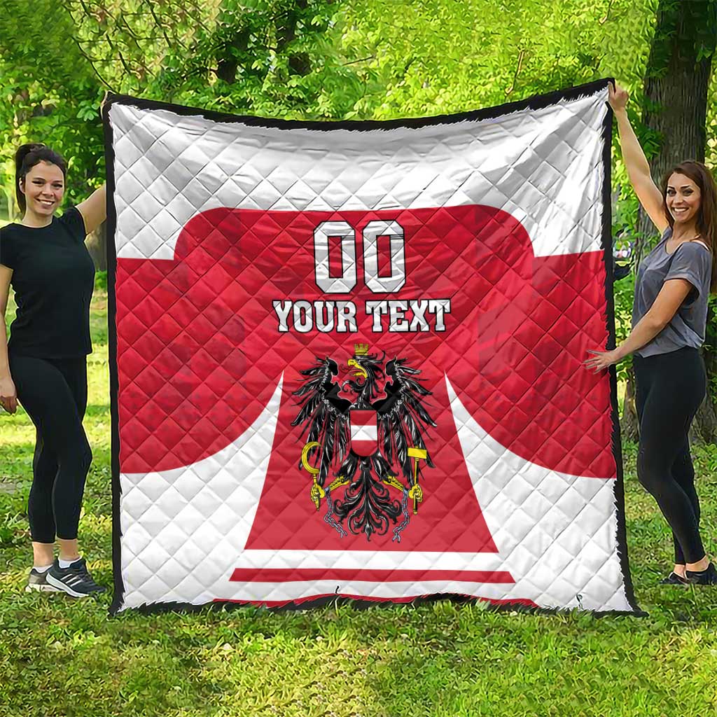 Custom Austria Hockey Quilt Die Adler Go Champions