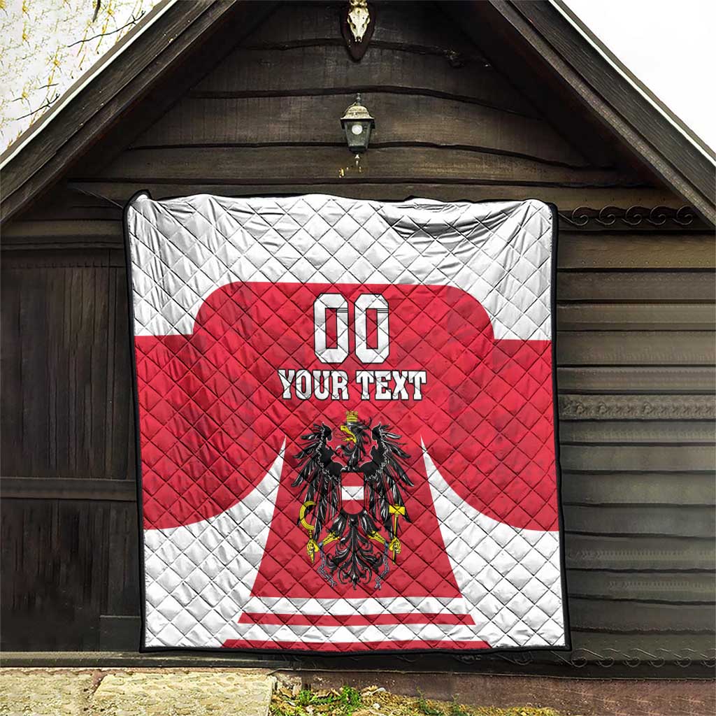 Custom Austria Hockey Quilt Die Adler Go Champions