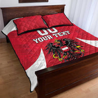 Custom Austria Hockey Quilt Bed Set Die Adler Go Champions