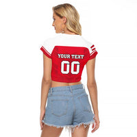 Custom Austria Hockey Raglan Cropped T Shirt Die Adler Go Champions