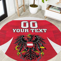 Custom Austria Hockey Round Carpet Die Adler Go Champions