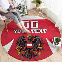Custom Austria Hockey Round Carpet Die Adler Go Champions