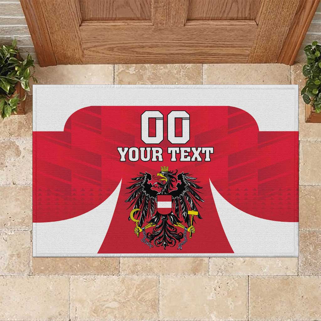 Custom Austria Hockey Rubber Doormat Die Adler Go Champions