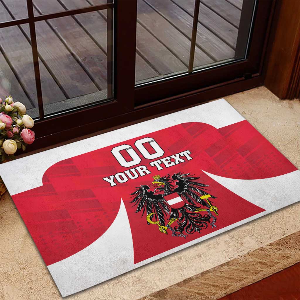 Custom Austria Hockey Rubber Doormat Die Adler Go Champions