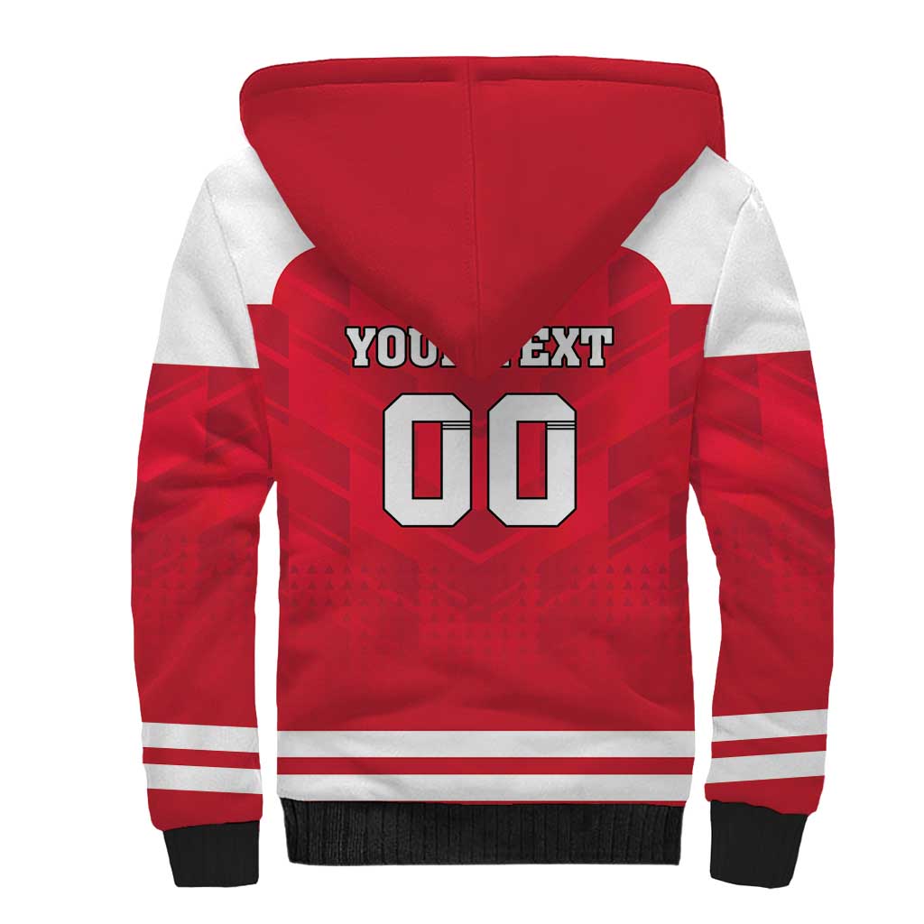 Custom Austria Hockey Sherpa Hoodie Die Adler Go Champions