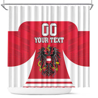 Custom Austria Hockey Shower Curtain Die Adler Go Champions