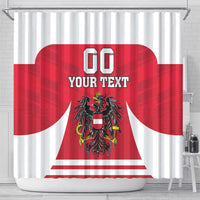 Custom Austria Hockey Shower Curtain Die Adler Go Champions