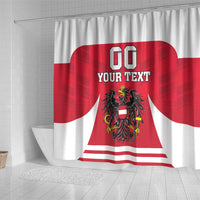 Custom Austria Hockey Shower Curtain Die Adler Go Champions