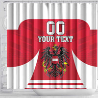Custom Austria Hockey Shower Curtain Die Adler Go Champions