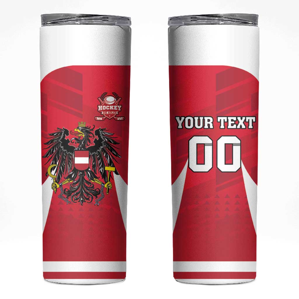 Custom Austria Hockey Skinny Tumbler Die Adler Go Champions