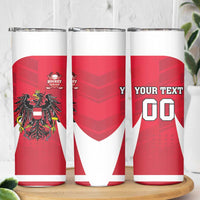 Custom Austria Hockey Skinny Tumbler Die Adler Go Champions