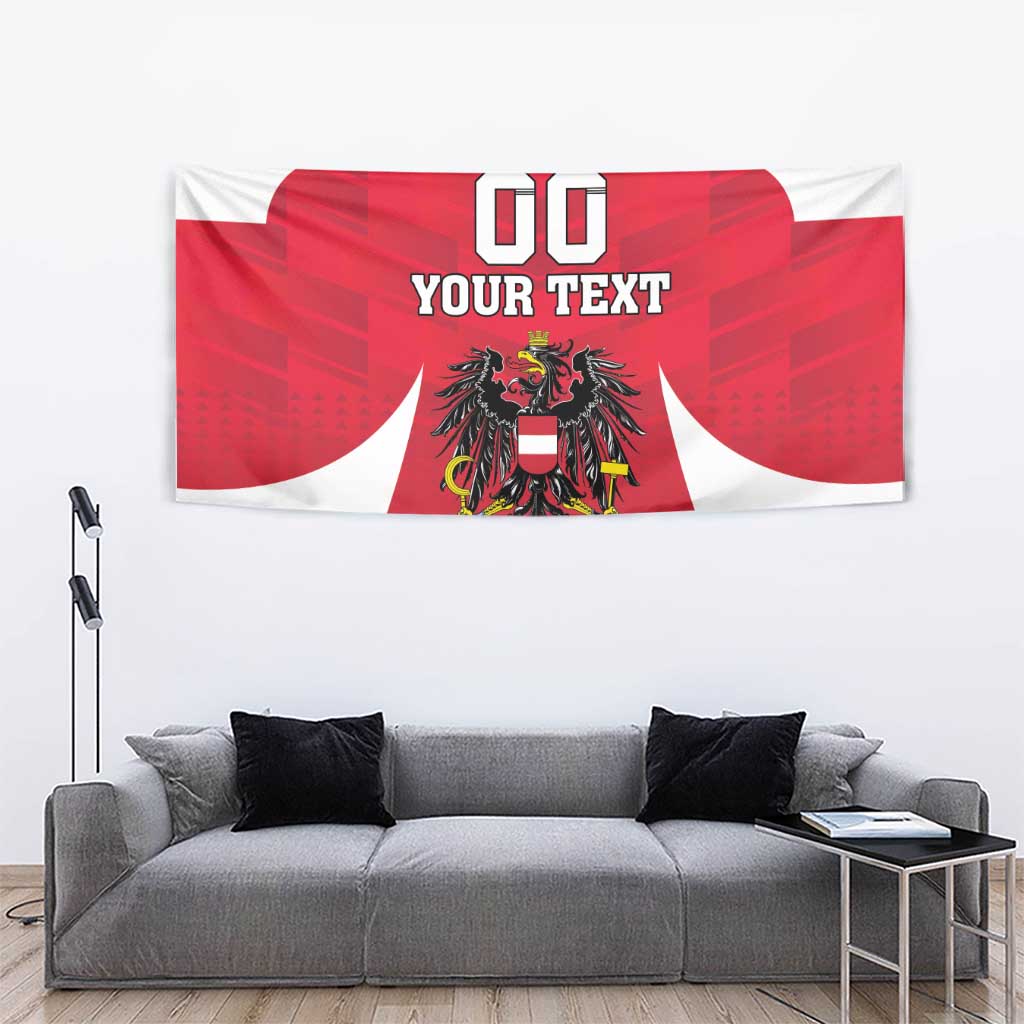 Custom Austria Hockey Tapestry Die Adler Go Champions
