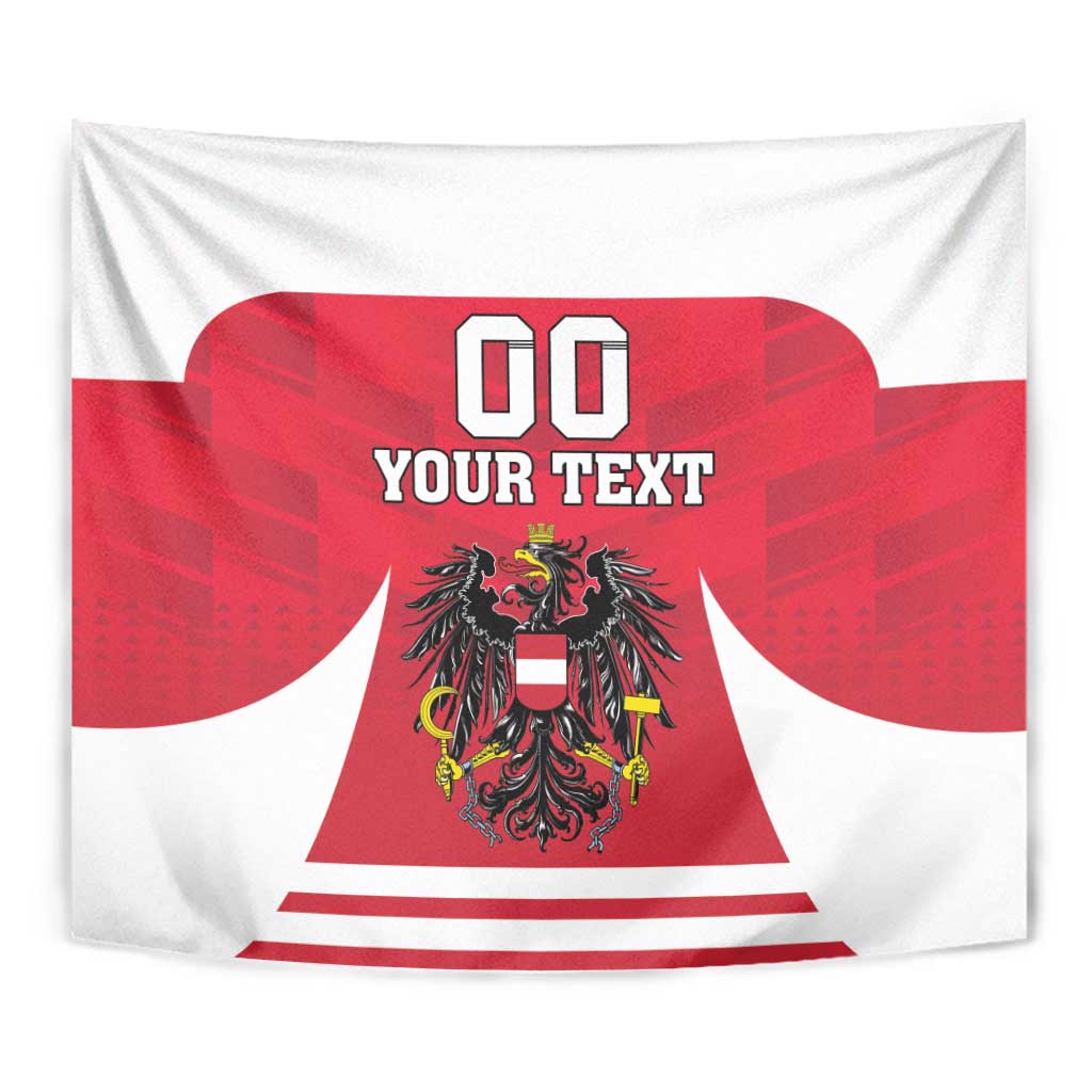 Custom Austria Hockey Tapestry Die Adler Go Champions