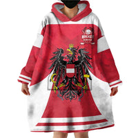 Custom Austria Hockey Wearable Blanket Hoodie Die Adler Go Champions