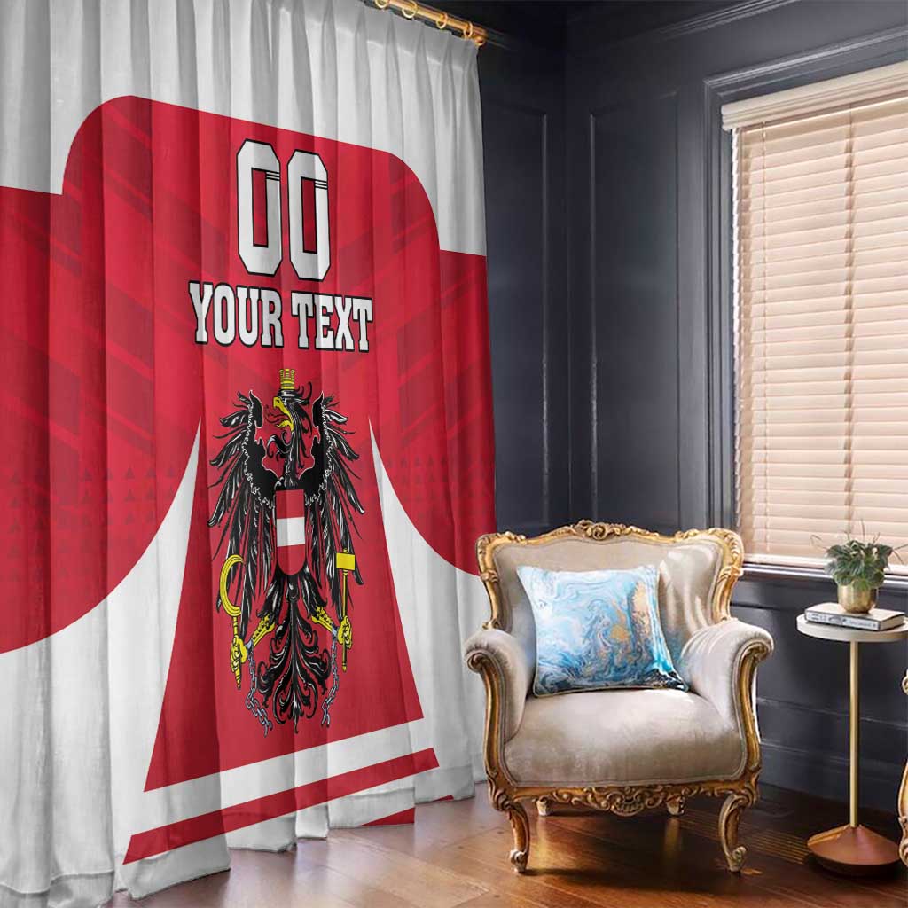 Custom Austria Hockey Window Curtain Die Adler Go Champions