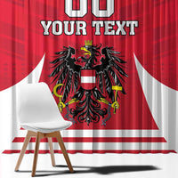 Custom Austria Hockey Window Curtain Die Adler Go Champions