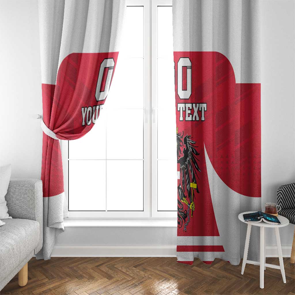 Custom Austria Hockey Window Curtain Die Adler Go Champions
