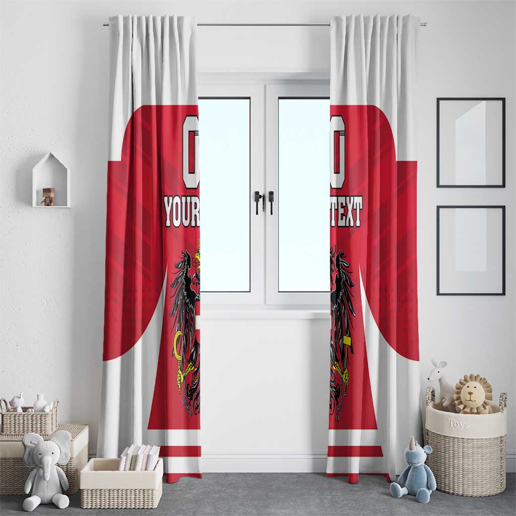 Custom Austria Hockey Window Curtain Die Adler Go Champions