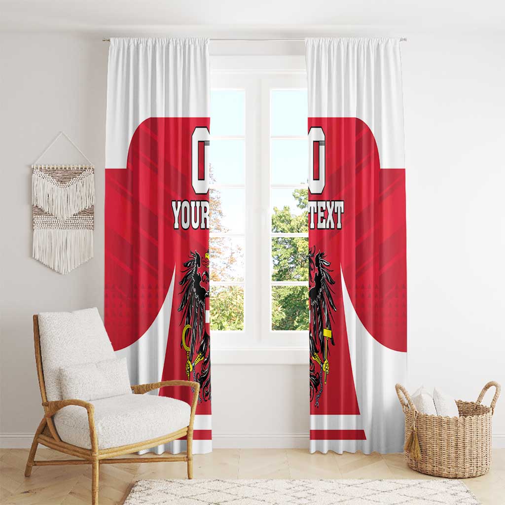 Custom Austria Hockey Window Curtain Die Adler Go Champions