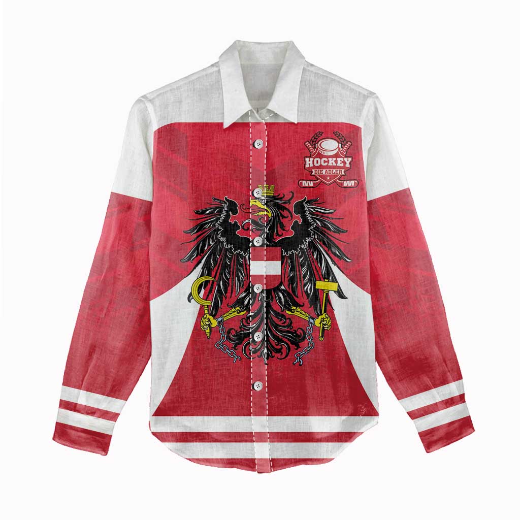 Custom Austria Hockey Women Casual Shirt Die Adler Go Champions