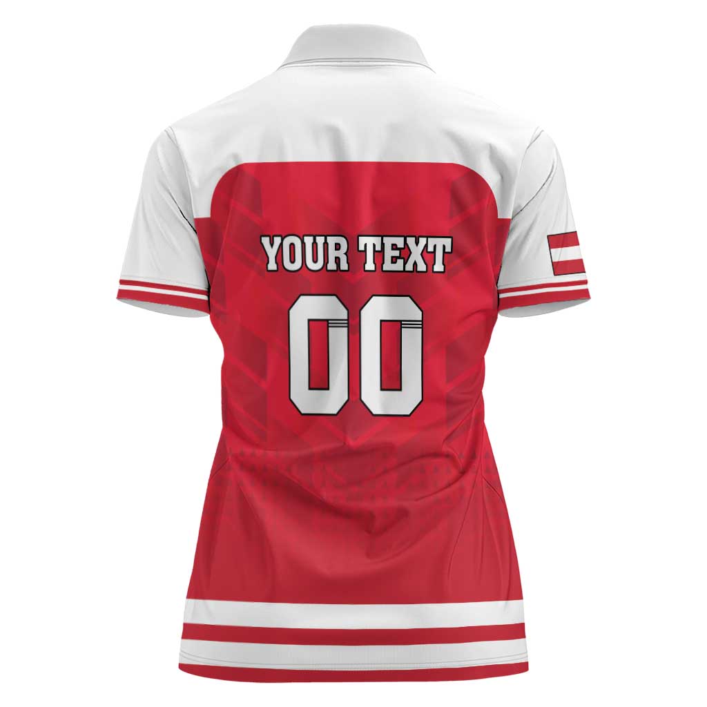 Custom Austria Hockey Women Polo Shirt Die Adler Go Champions