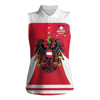 Custom Austria Hockey Women Sleeveless Polo Shirt Die Adler Go Champions