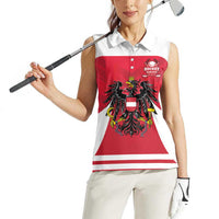 Custom Austria Hockey Women Sleeveless Polo Shirt Die Adler Go Champions