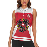 Custom Austria Hockey Women Sleeveless Polo Shirt Die Adler Go Champions