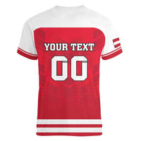 Custom Austria Hockey Women V-Neck T-Shirt Die Adler Go Champions