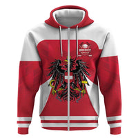 Custom Austria Hockey Zip Hoodie Die Adler Go Champions