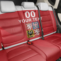 Custom Czech Republic Hockey Back Car Seat Cover Czech Lion