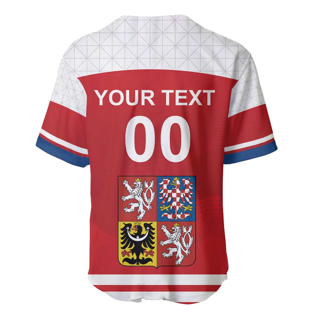 Custom Czech Republic Hockey Baseball Jersey Czech Lion