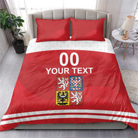Custom Czech Republic Hockey Bedding Set Czech Lion