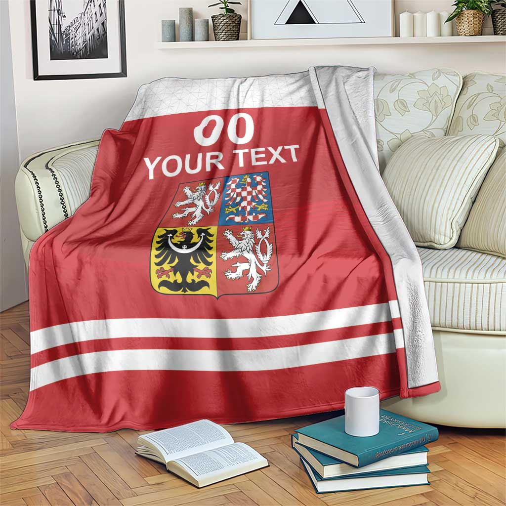 Custom Czech Republic Hockey Blanket Czech Lion
