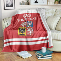 Custom Czech Republic Hockey Blanket Czech Lion