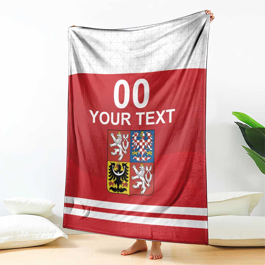 Custom Czech Republic Hockey Blanket Czech Lion