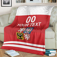Custom Czech Republic Hockey Blanket Czech Lion
