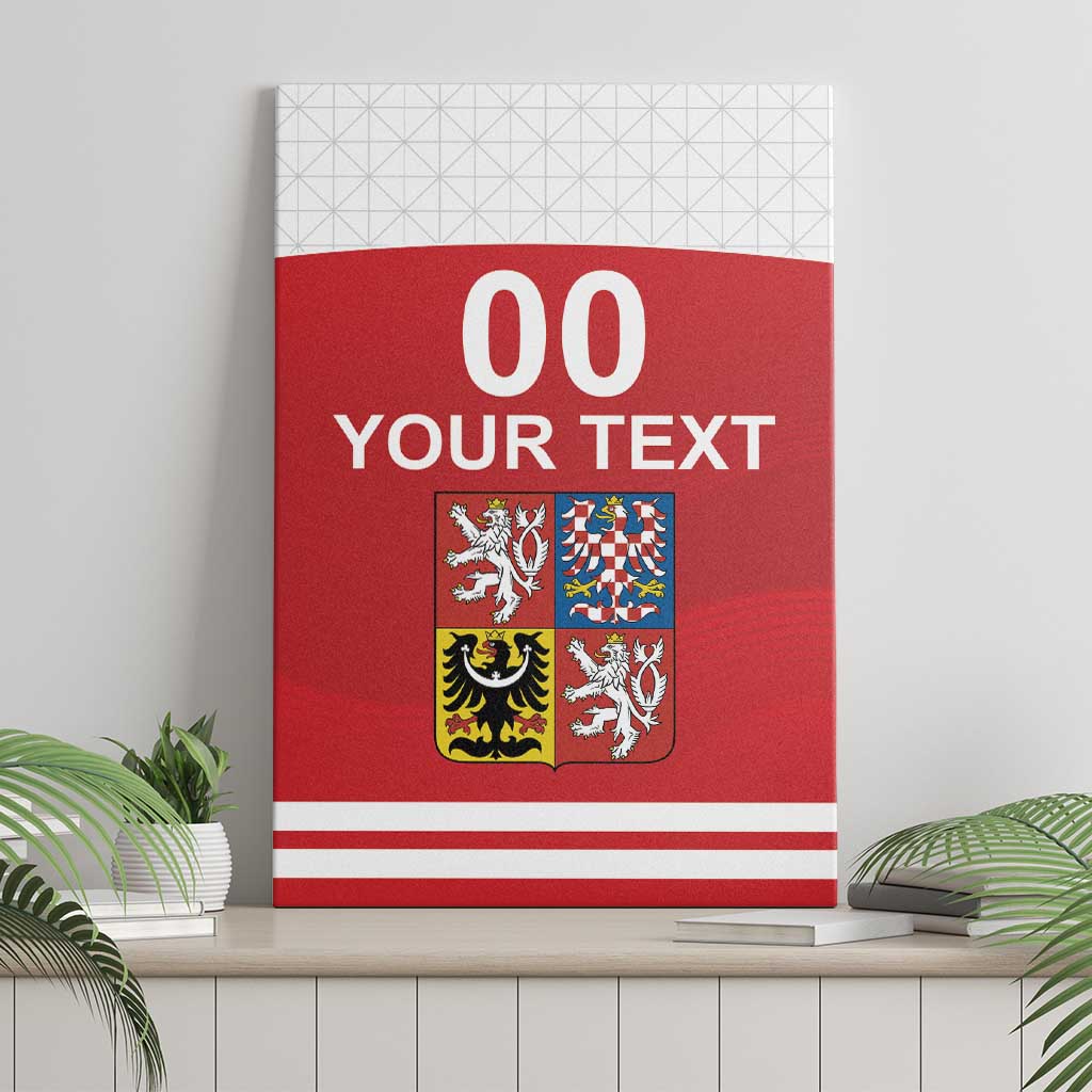 Custom Czech Republic Hockey Canvas Wall Art Czech Lion