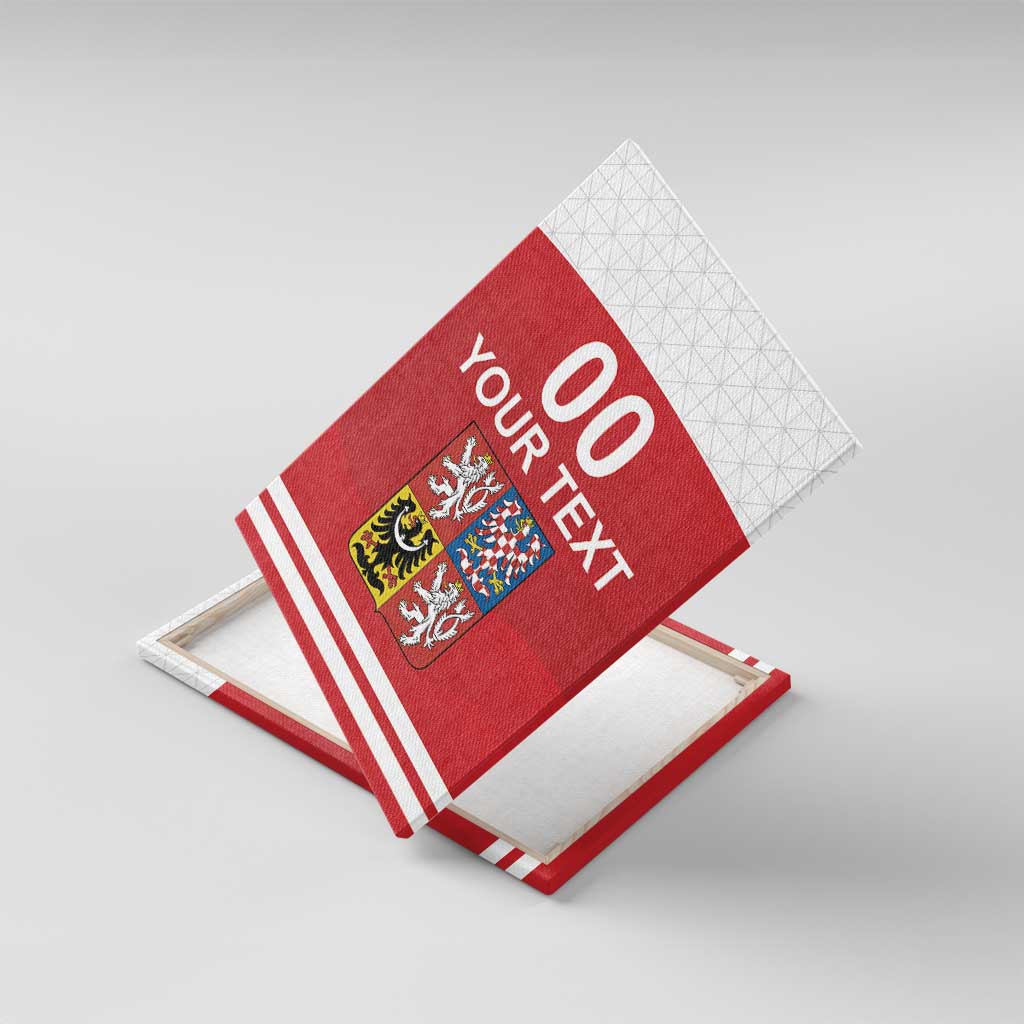 Custom Czech Republic Hockey Canvas Wall Art Czech Lion