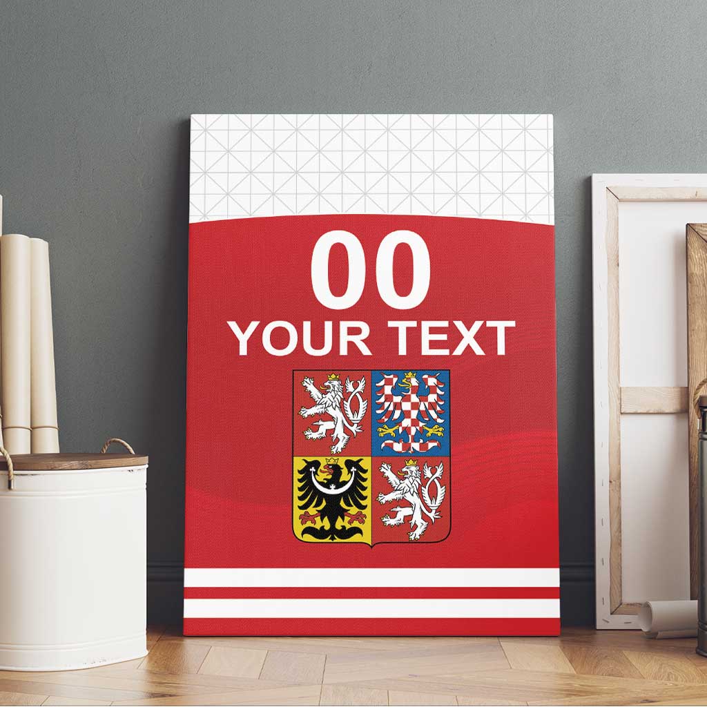 Custom Czech Republic Hockey Canvas Wall Art Czech Lion