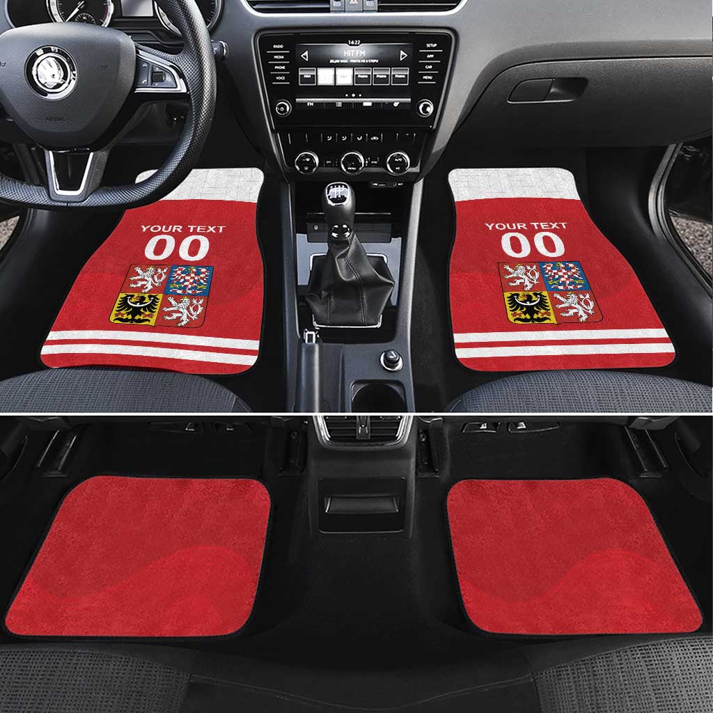 Custom Czech Republic Hockey Car Mats Czech Lion