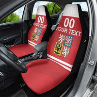 Custom Czech Republic Hockey Car Seat Cover Czech Lion