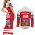 Custom Czech Republic Hockey Couples Matching Short Sleeve Bodycon Dress and Long Sleeve Button Shirt Czech Lion