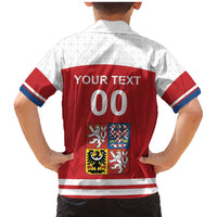 Custom Czech Republic Hockey Family Matching Mermaid Dress and Hawaiian Shirt Czech Lion