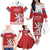 Custom Czech Republic Hockey Family Matching Off The Shoulder Long Sleeve Dress and Hawaiian Shirt Czech Lion