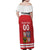 Custom Czech Republic Hockey Family Matching Off Shoulder Maxi Dress and Hawaiian Shirt Czech Lion