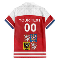 Custom Czech Republic Hockey Family Matching Short Sleeve Bodycon Dress and Hawaiian Shirt Czech Lion
